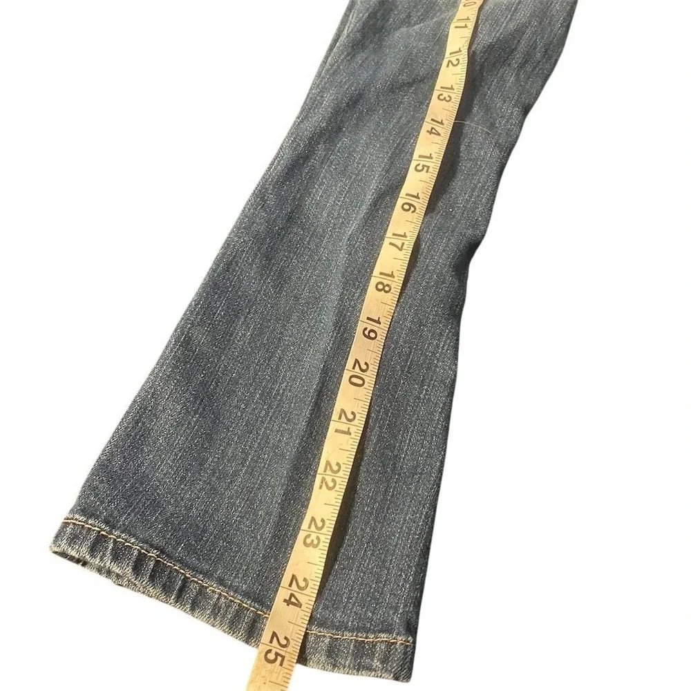 Old Navy Girls Bootcut Jeans Size‎ 5 Blue Floral Pocket Design